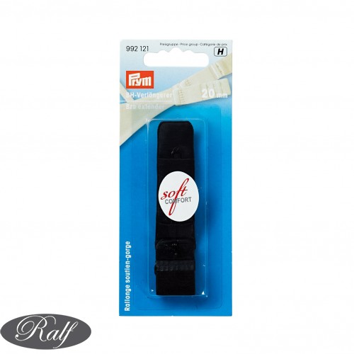 Prelungitor sutien, 20 mm, negru - Prym 992121